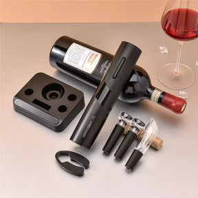 Abridor de Vinho Elétrico Recarregável com Acessórios – Kit Completo Decor Anno