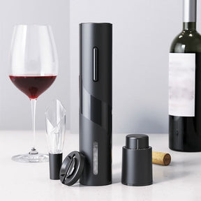 Abridor de Vinho Elétrico Recarregável com Acessórios – Kit Completo Decor Anno