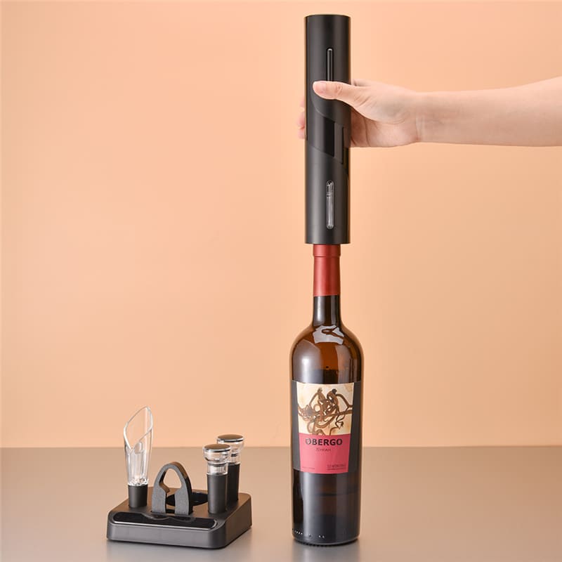 Abridor de Vinho Elétrico Recarregável com Acessórios – Kit Completo Decor Anno