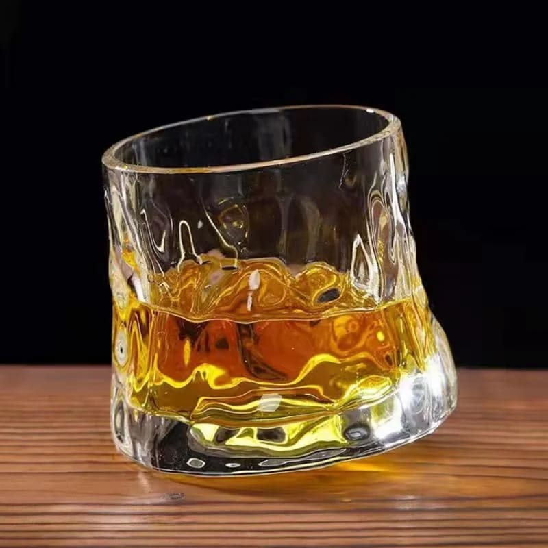 Copo de Whisky Cristal com Base Rotativo