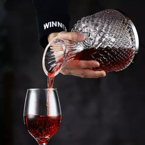 Decanter de Vinho Recipiente de Vidro Cristal Decantador