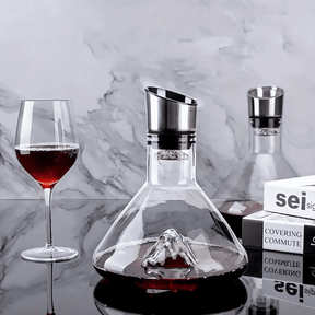 Decanter de Vinho Vidro Iceberg Aerador Home Bar