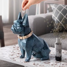 Decoração de Mesa Cofre de Resina Buldogue Francês