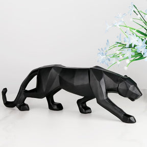 Decoração de Mesa de Resina Estátua Leopardo